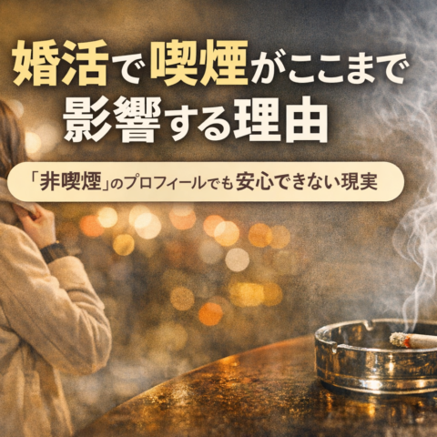 婚活で喫煙がここまで影響する理由