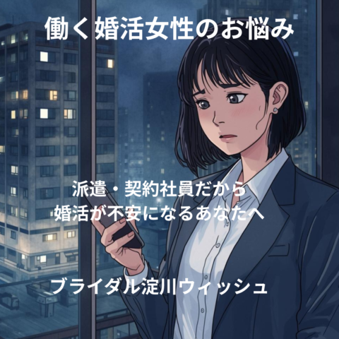 派遣・契約社員女性が婚活で迷いやすい理由 ― 不安定なのは雇用形態であって、あなたの価値ではありません ―