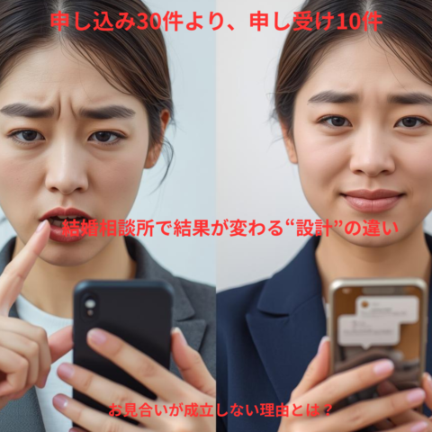 「30件申し込む婚活」から卒業しませんか？  ― 申し受けが増えるプロフィール戦略という考え方 ―