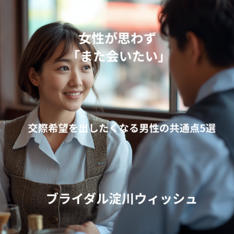 女性が思わず「また会いたい」と思う男性の共通点5選