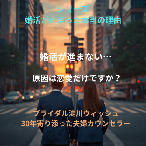 【婚活が止まった本当の理由 第0話】婚活が進まない原因は、恋愛だけではありません。