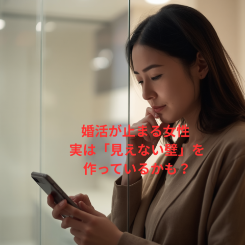 婚活が止まる女性が気づいていない「見えない壁」とは？｜大阪市淀川区の結婚相談所が解説